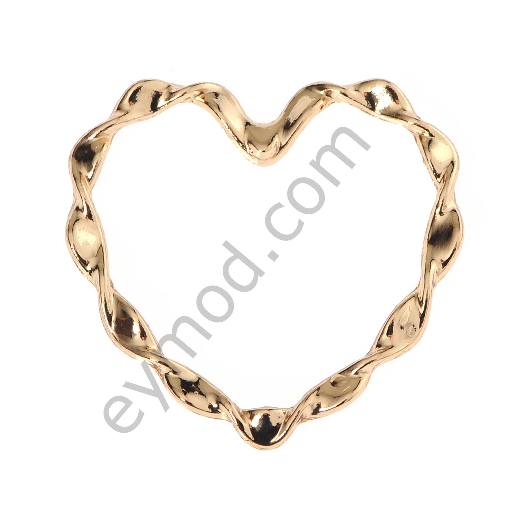 Kıvrımlı Kalp Model Toka GOLD