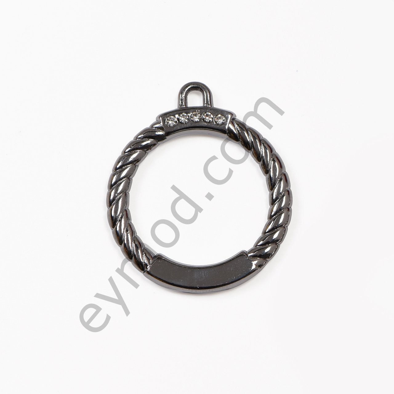 5 Taşlı Halka Elcik BLACK NİKEL