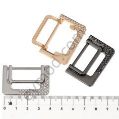 40 Taşlı Dikdörtgen Toka NİKEL - KÜÇÜK BOY