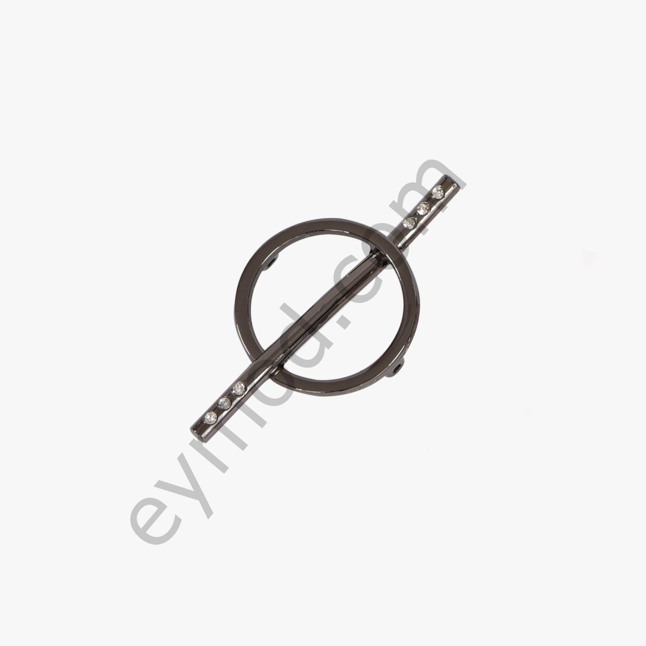 6 Taşlı Yuvarlak Dikme BÜYÜK BOY - BLACK NİKEL