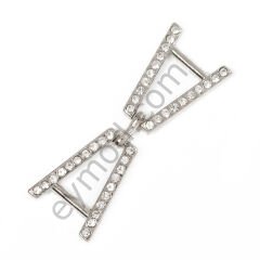 20 Taşlı Eklemeli Brit Toka Aksesuar NİKEL