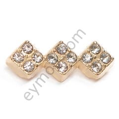12 Taşlı Bakla Model Ufak Dikme Aksesuar GOLD